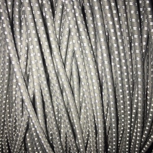 Elastic REFLECTIVE - 3M Scotchlite (tm) Reflective Material (Round) - 40" /1.11 Yards Per. Piece image 3