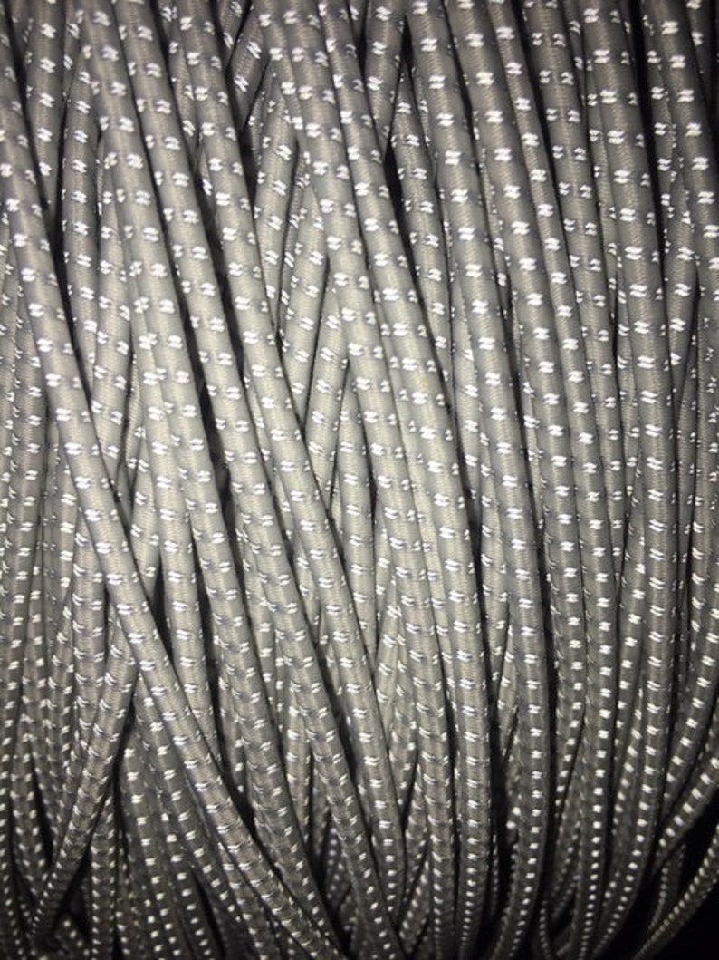 Elastic REFLECTIVE - 3M Scotchlite (tm) Reflective Material (Round) - 40" /1.11 Yards Per. Piece image 3