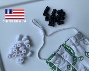 Ear Loop Adjustable Stoppers, Silicone, For Helping Faskmask Ear Irritation