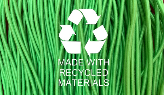 Eco-Green Elastic for Face Masks (Round) - 40" tipped pieces