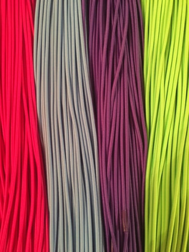 Eco-Green Elastic for Face Masks (Round) - 40" tipped pieces image 2