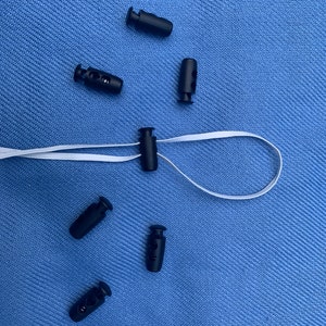 Cord Locks 2 Sizes Nylon Material w/ Metal Spring image 9