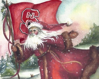 NC State Santa | North Carolina State Santa | Go Wolfpack!