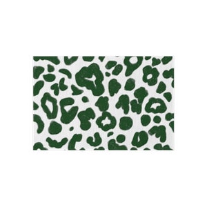 Fun leopard print washable rug