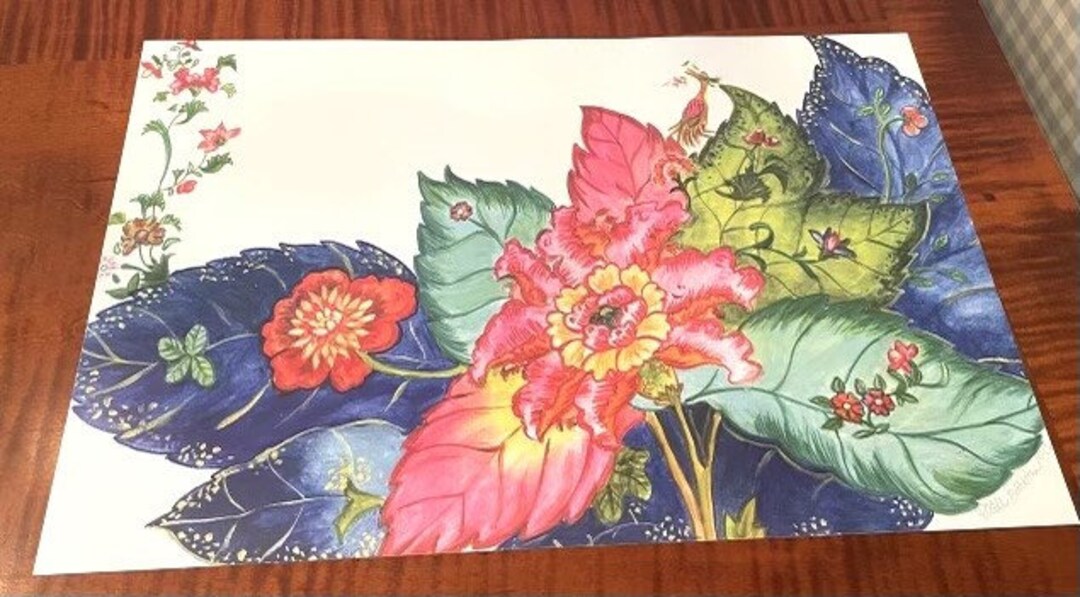 Tobacco Leaf Placemats 12 X 18 Disposable Placemats Tobacco Leaf