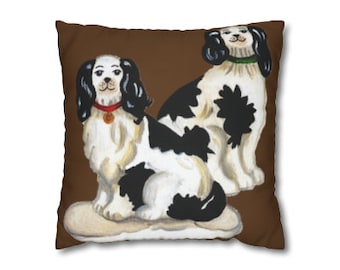 Brown Stafforshire Dog pillow cover 18"x18"