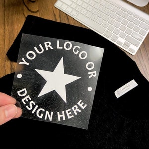 Iron-on labels with own logo - Design them yourself