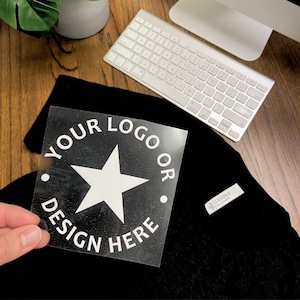 Custom Iron-on or Heat Press Heat Transfer Vinyl Decals for Fabric - YOUR Design or Logo - Any Shape, Text, Design - Full Color!