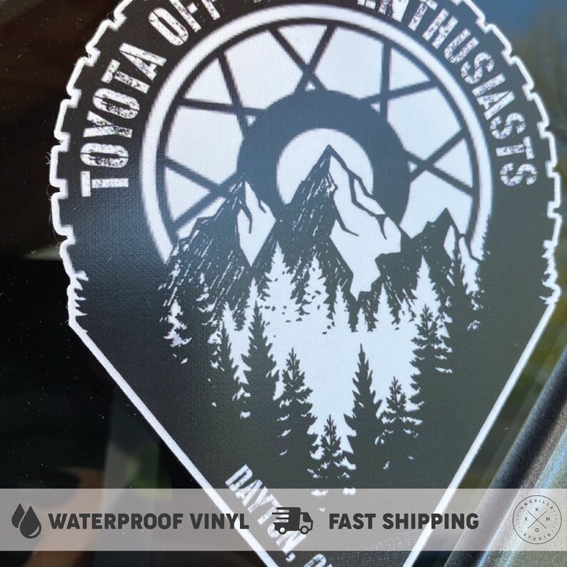Custom Printed FULL COLOR Waterproof Vinyl Decals YOUR Etsy