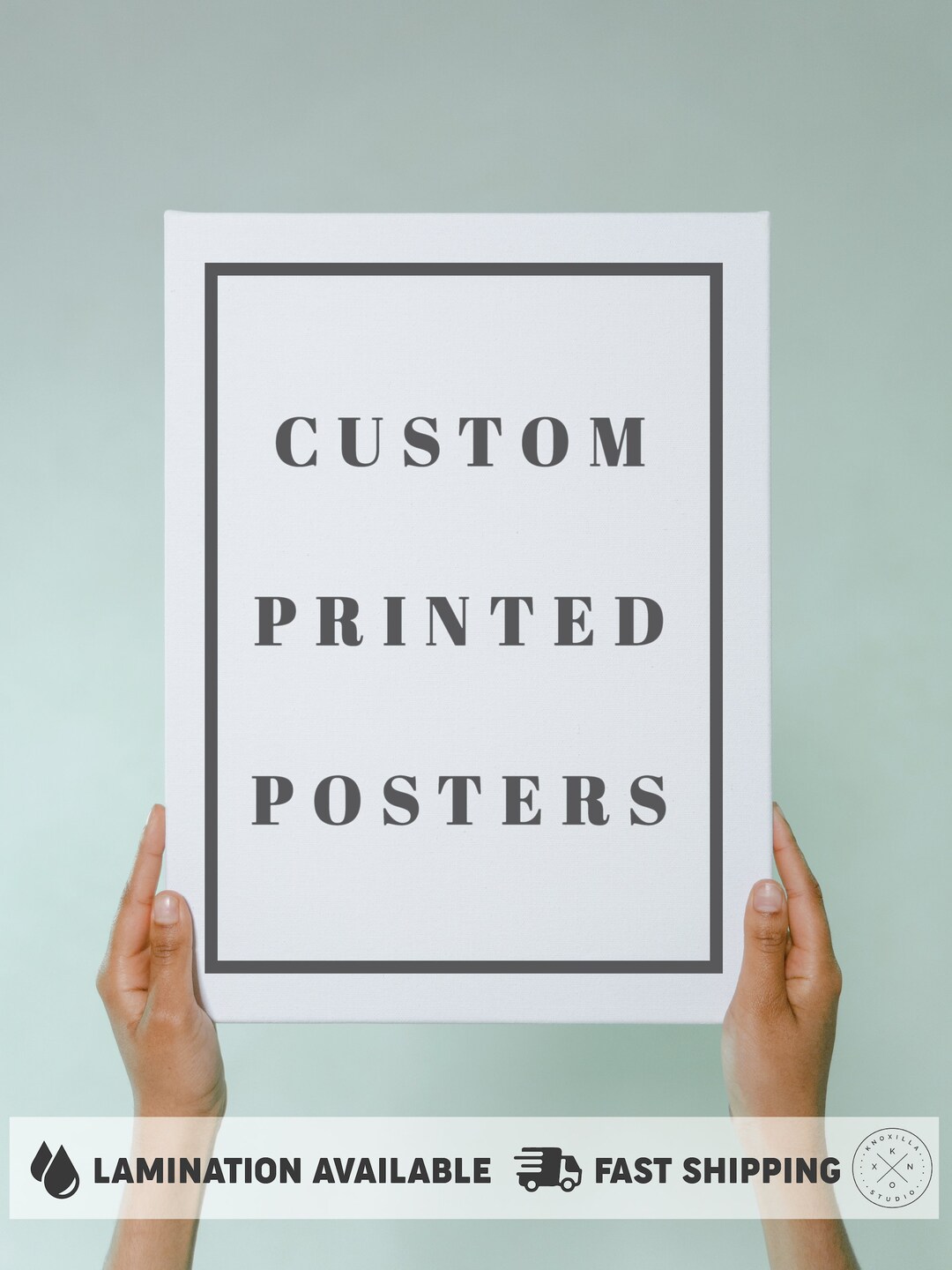 Custom Printed Posters Your Artwork Satin Finish Poster Etsy
