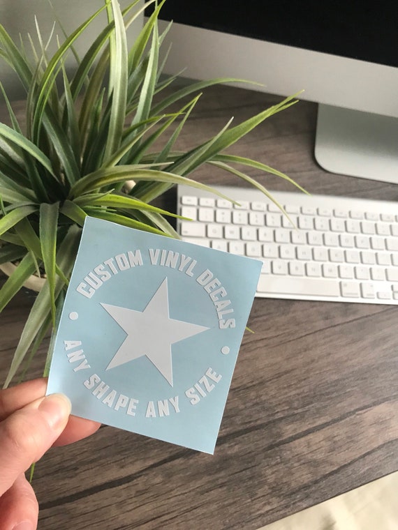 Custom Vinyl Transfer Decals Your Design/Logo Permanent Etsy