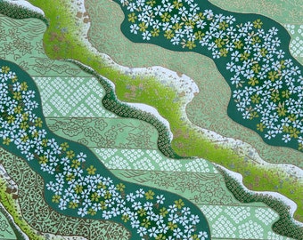 Papel Chiyogami 8,5 x 11 (#196) - Papel washi japonés