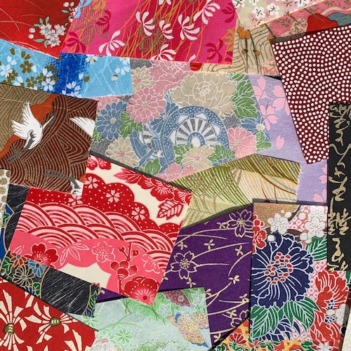 Chiyogami Scrap Paper Pack Japanese Washi Paper Scrapbook Etsy