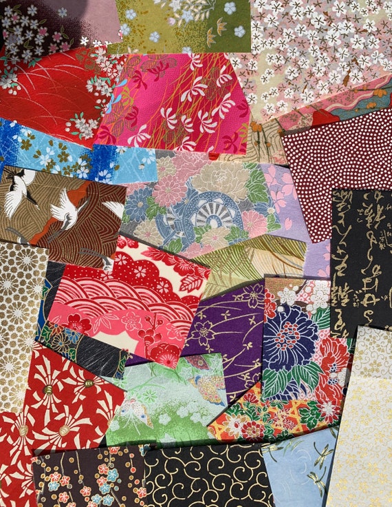 Chiyogami Scrap Paper Pack - Japanese Washi Paper | Scrapbook Art Paper