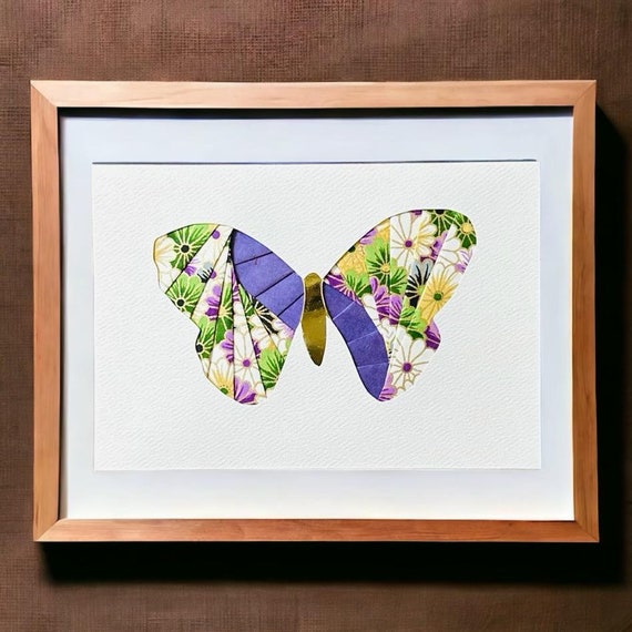 Butterfly - Blank Greeting Card - Unique Handmade Iris Folding Gift Card - Thank You | Thinking of You