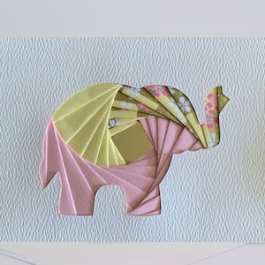 Elephant Card Blank Greeting Card Unique Handmade Iris Folding Gift Card Wildlife Nature Animals image 8