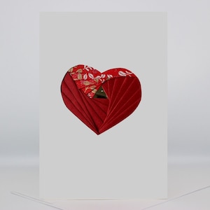 Anniversary Card | Valentine’s Day - Blank Greeting Card - Unique Handmade Iris Folding Gift Card - Love | Wedding