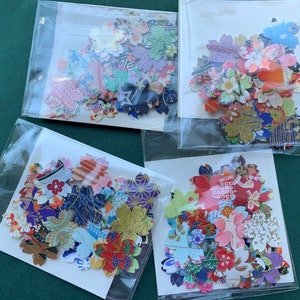 Sakura Stickers - Japanese Washi Paper | Chiyogami Sticker Bag