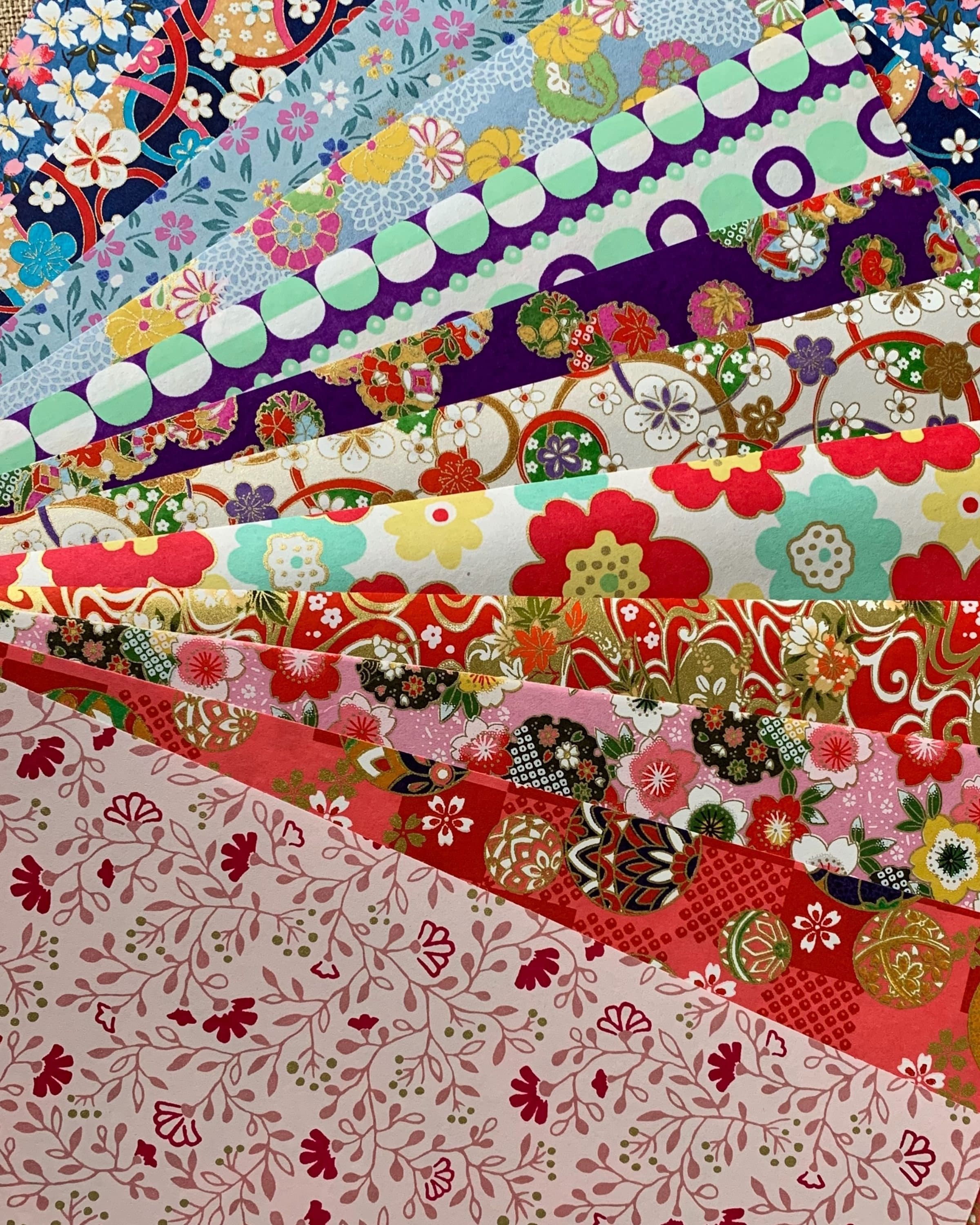 Chiyogami Paper 8.5 X 11 Japanese Washi Paper Scrapbook Etsy