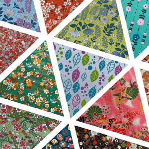 Carta Chiyogami 8,5 x 11 - Carta giapponese Washi / Carta artistica per album 11