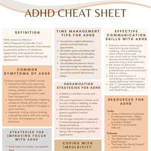 spiekbriefje ADHD; Bronnen voor aandachtstekortstoornis met hyperactiviteit; ADHD-hulpmiddelen; Hulpmiddelen voor uitvoerende functies; ADHD-therapie