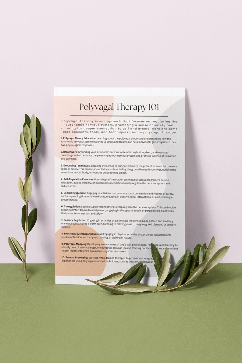 Polyvagal Therapy 101 - Etsy