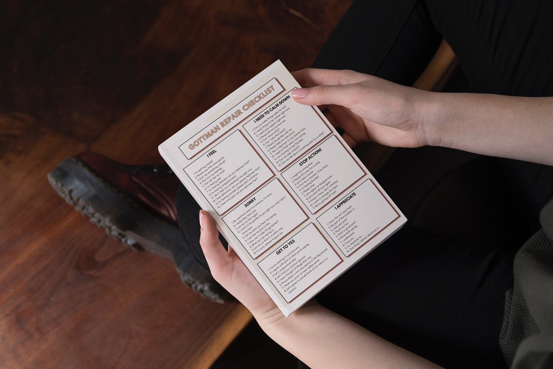 Gottman Repair Checklist - Etsy