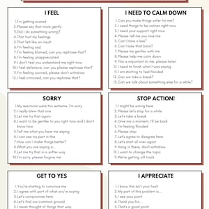 Gottman Repair Checklist - Etsy
