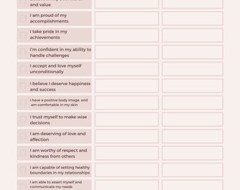 Self-Confidence Inventory; Self-Confidence Worksheet; Self-Confidence Therapy Worksheets; Self-Esteem Work; Self-Worth; Self-Improvement