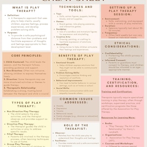 Play Therapy Cheat Sheet; Play Therapy Resources; Play Therapy Worksheet; Play Therapist Tools; Play Therapist Worksheet