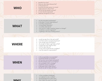Critical Thinking Skills Cheat Sheet