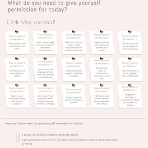 Grief Permission Slips: Therapy Worksheets & Resources