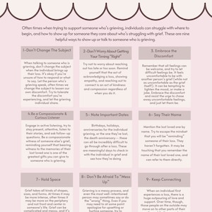 9 Ways To Support Someone In Grief; Grief Therapy; Grief Support; Grief Therapy Tools; Grief Therapist Worksheet