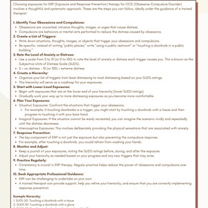 Exposure and Response Prevention For OCD; Treating OCD: Exposure and Response Prevention For Obsessive Compulsive Disorder; OCD Recovery