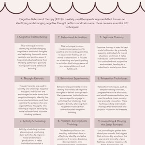 9 Key CBT Techniques