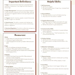 Anger Management 101; Anger Management Skills; Working Through Anger; Anger Management Therapy Resources