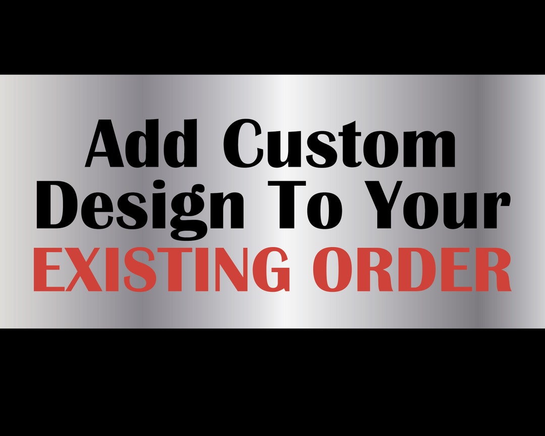 Add Custom Design to A Previously Purchased Template - Etsy