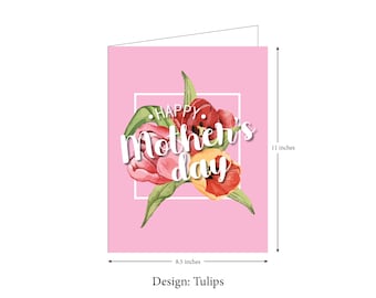Jumbo Tulip Mother's Day Card: Personalized, Ships to Mom