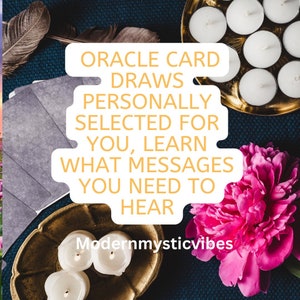 Sorteo de Oracle Card seleccionado personalmente para usted, aprenda qué mensaje necesita escuchar, imagen enviada / empoderadora y motivadora