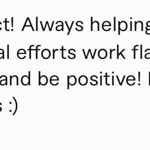 May include: Positive review text that reads "Perfect! Always helping! Trust me her magical efforts work flawlessly if you let go and be positive! Recommend always :)"