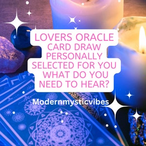 Lovers Oracle Card-trekking, persoonlijk geselecteerd voor jou, leert welke boodschap je nodig hebt om de verzonden foto te horen