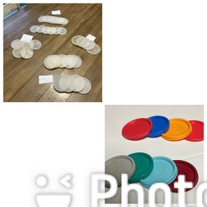 Tupperware Replacement Lids Tumbler Kit Kup Snack Cup 304 I 295 297 G 1347 J Lot You Pick