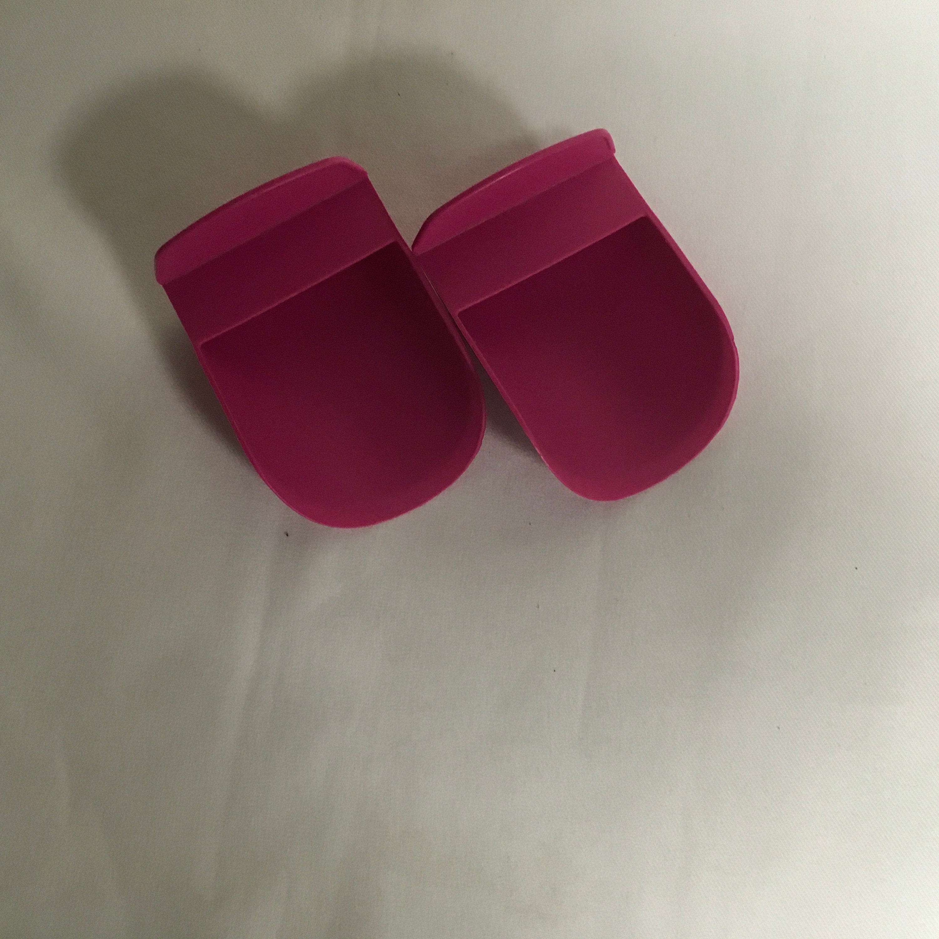 Vintage Tupperware Rocker Scoop Set of 2 292 Red Green Pink for Dry ...