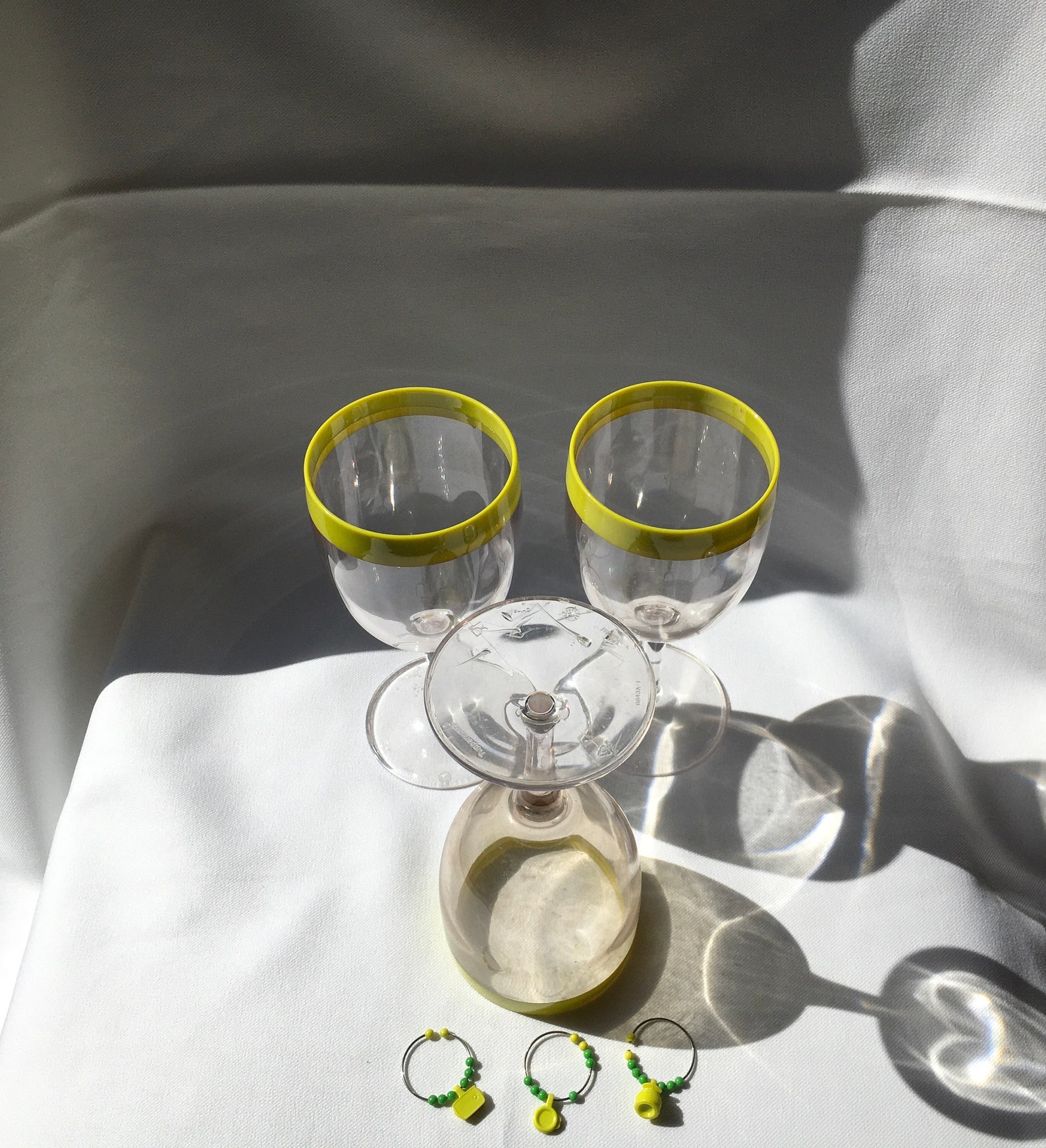 Tupperware Chic Dining Stemware Wine Acrylic Glasses 6843 With Etsy