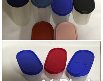 タッパーウェア ブラック モジュラーメイツ #1 オーバルコンテナ 2