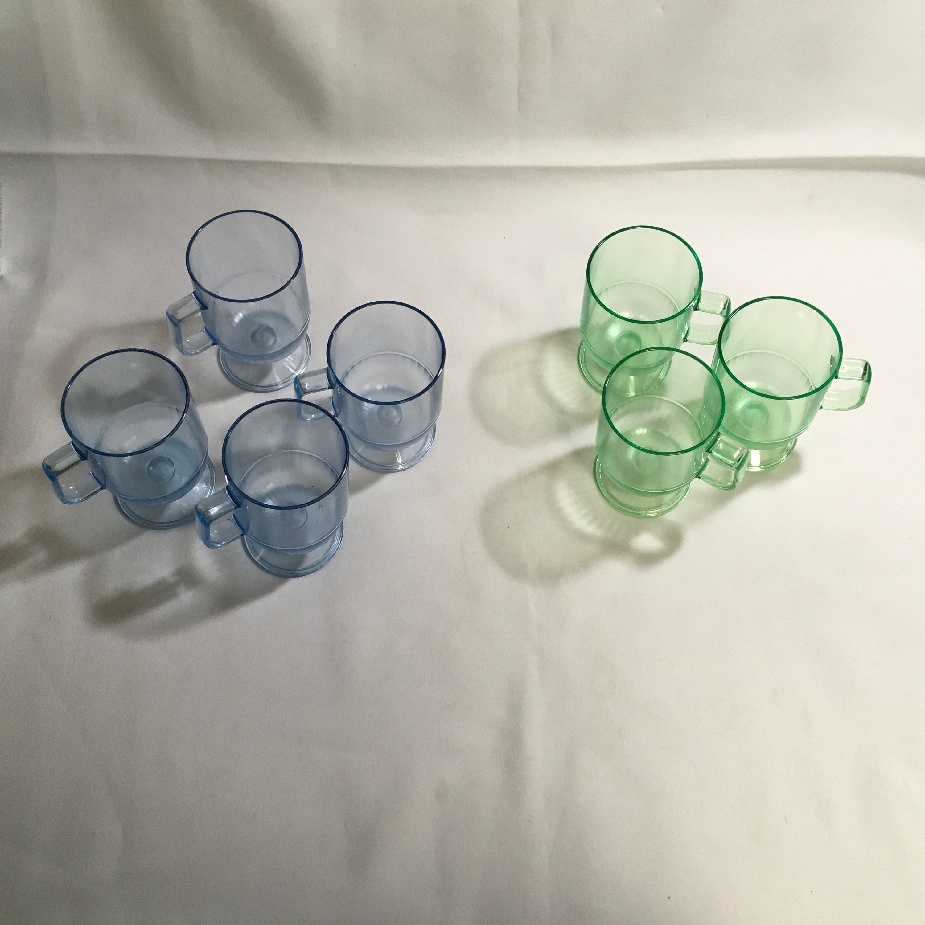 Tupperware Preludio Acrylic Cups Mugs Pedestal Mug Set Punch Bowl Cups ...