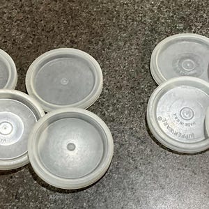 Tupperware Lids 294 Lot Of 4 Or 5 Seal Cover Fits 117 6 oz Tumbler Obsolete Replacement Lids 2 1/2 “ Vintage You Pick