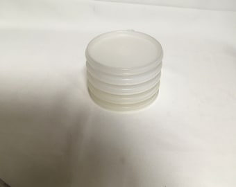 Large Tupperware Hamburger Burger Keeper Storage Freezer Solutions   1927 1928    1/3 Pounder 5 Piece Set Sausage  Burger Vegetarian  Patty
