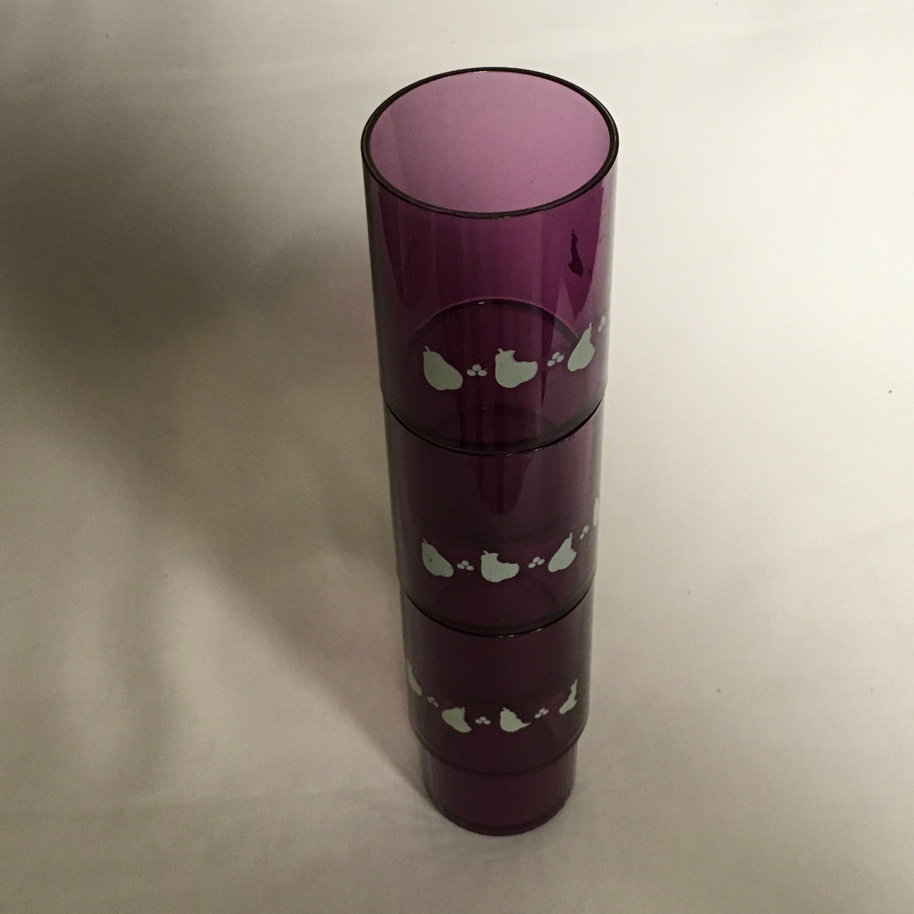 Vintage Tupperware Acrylic 14 Oz 400 Ml Jewel Tone Deluxe Tumblers Set ...