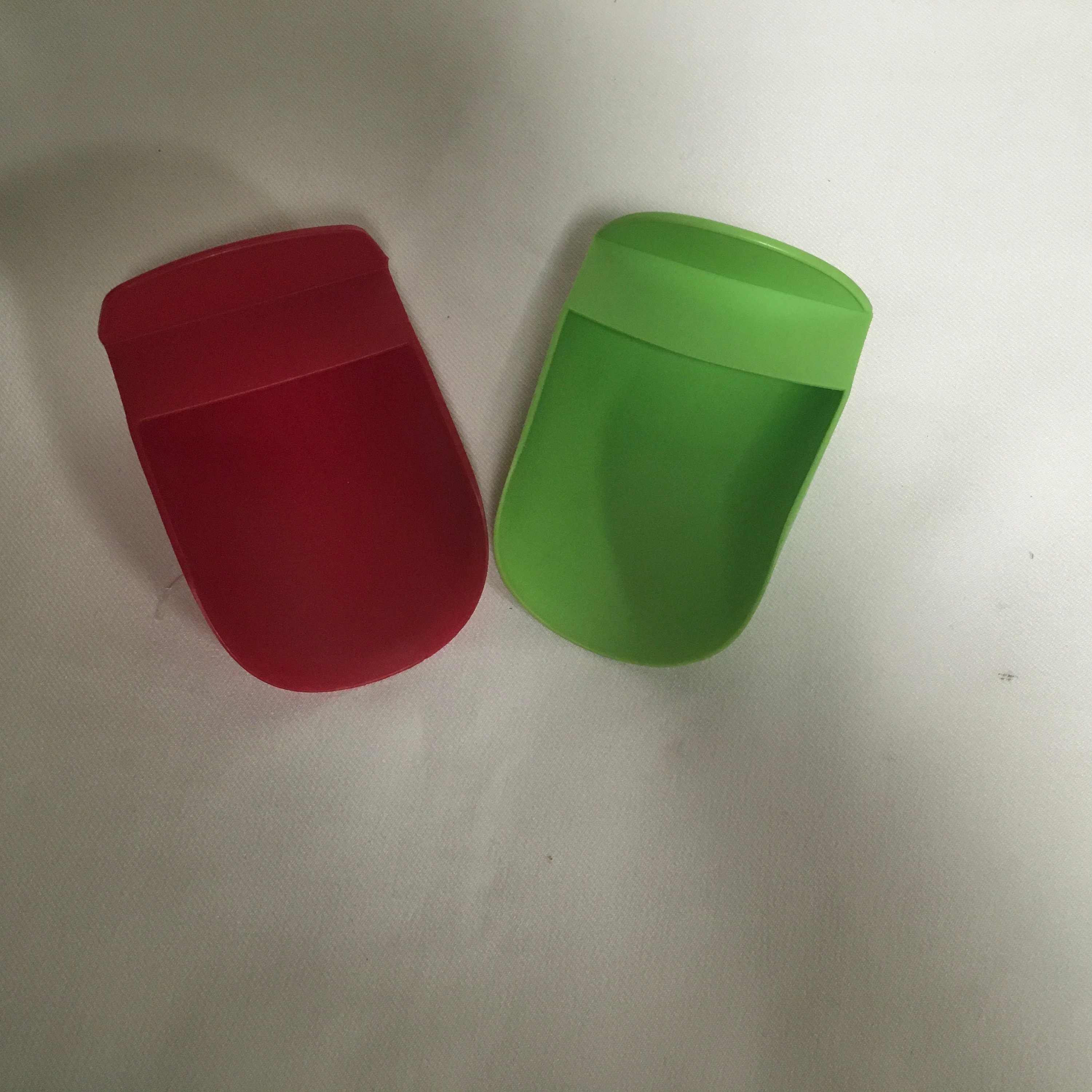 Vintage Tupperware Rocker Scoop Set of 2 292 Red Green Pink for Dry ...